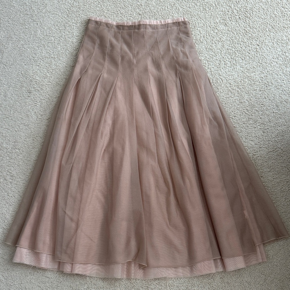 Zara ORGANZA MIDI SKIRT